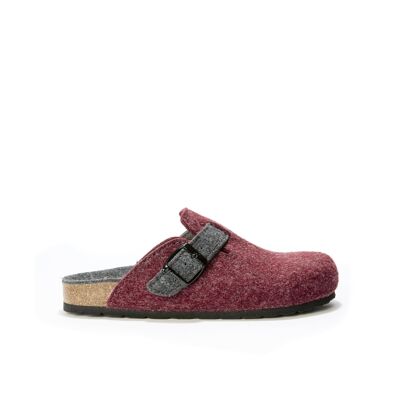 NOE slipper in burgundy felt by UNISEX. Supplier code MI1183