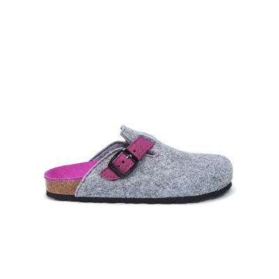 NOE gray felt slipper for women. Supplier code MI1186