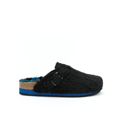 NOE slipper in black fabric for women. Supplier code MI1331