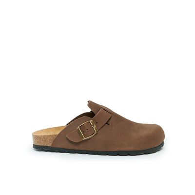 NOE slipper in brown leather from UNISEX. Supplier code MI1033