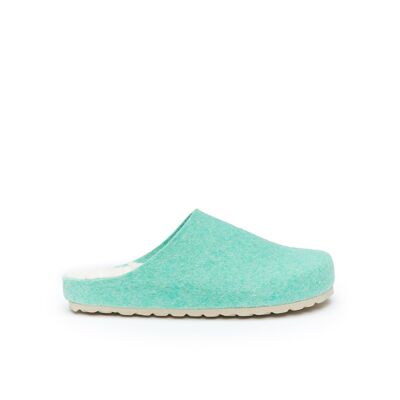 ANGEL green felt slipper for women. Supplier code MI2011