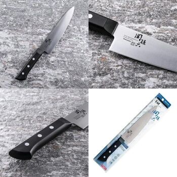 Couteau japonais Santoku couteau de boucher de cuisine Wakatake 180mm en acier inoxydable pour viande, poisson, légumes 2