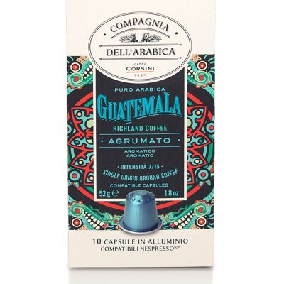 Café Guatemala - 10 cápsulas aluminio (compatible Nespresso®) Compagnia Dell'Arabica