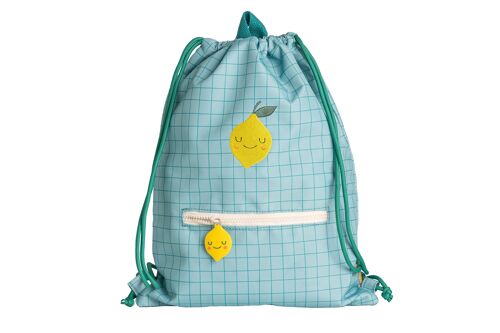 Lola the Lemon Drawstring Bag for Kids