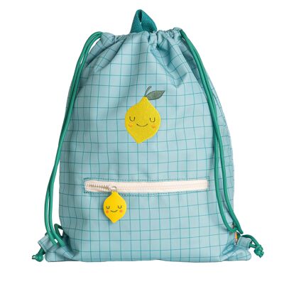 Lola the Lemon Drawstring Bag for Kids