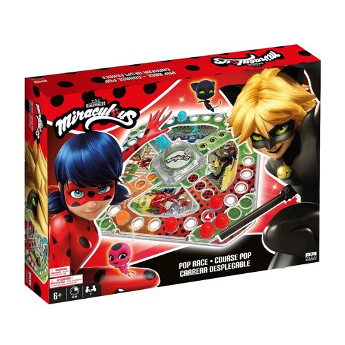 Miraculous Ladybug - Pop race - Course Pop - version Miraculous des Petits chevaux - Jeu de société pour enfants -