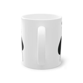 Tasse Panda mignonne, tasse ours drôle, blanche, 325 ml / 11 oz, tasse à café, tasse à thé pour enfants 7