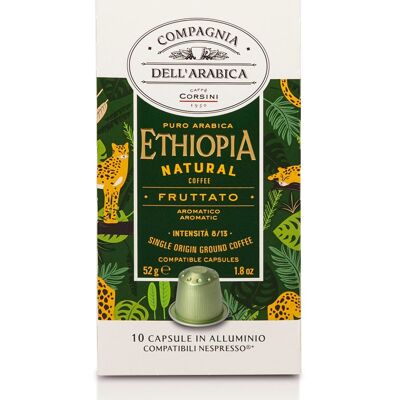 Café d'Ethiopie - 10 capsules en aluminium (compatibles Nespresso®) Compagnia Dell'Arabica