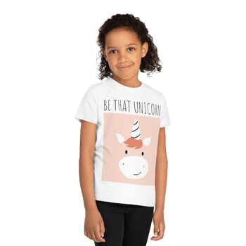 Soyez ce t-shirt écologique pour enfants Licorne 16