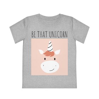 Soyez ce t-shirt écologique pour enfants Licorne 24