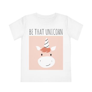 Soyez ce t-shirt écologique pour enfants Licorne 39