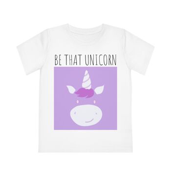 T-shirt écologique pour enfants Neon Be that Unicorn 4