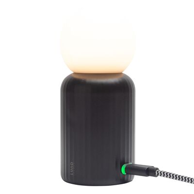 Skittle Kabellose Mini-Lampe – Schwarz