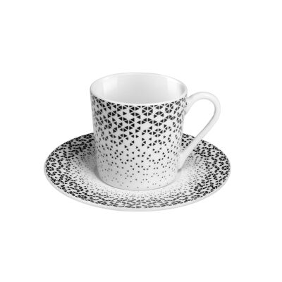 Prisme - Set of 6 coffee cups and saucers-MEDARD DE NOBLAT