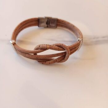 Bracelet homme ou unisexe en liège - Mathis - Mode éthique et vegan homme 6