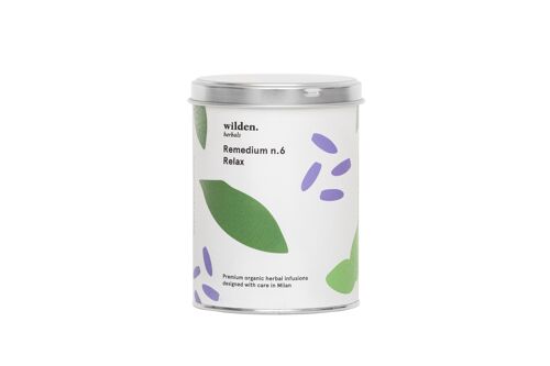 Organic herbal infusions - Remedy No.6 - Relax – Loose leaf tins