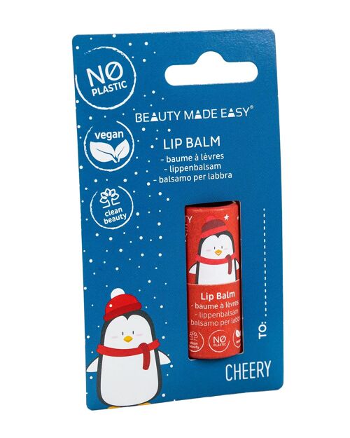 CHEERY Lipbalm  Vegan - Plastic Free - Christmas / Winter Edition