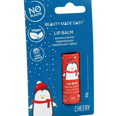 CHEERY Lipbalm Vegan - Sin plástico - Edición Navidad/Invierno