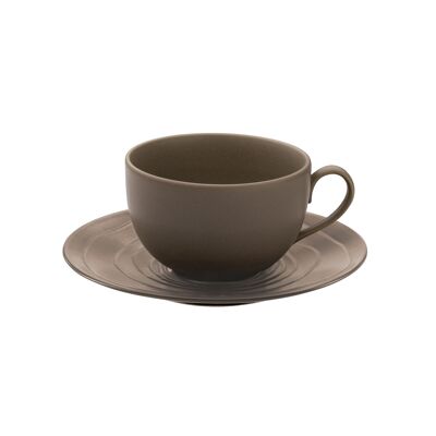 Escale Nature Terre - Set of 6 coffee cups and saucers-MEDARD DE NOBLAT