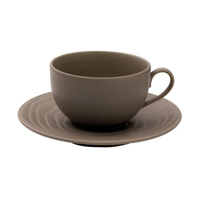 Escale Nature Terre - Set of 6 tea cups and saucers-MEDARD DE NOBLAT