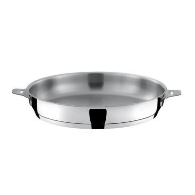 Asana - Bratpfanne 28cm Edelstahl hochglanzpoliert-CUISINOX