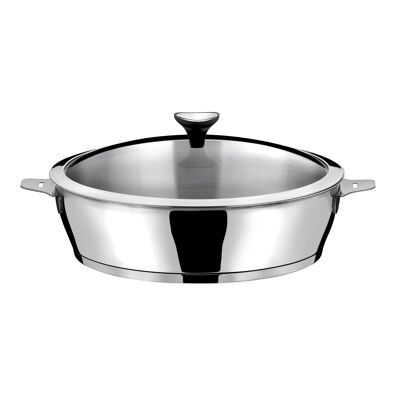 Asana - Stainless steel sauté pan 24cm with lid-CUISINOX