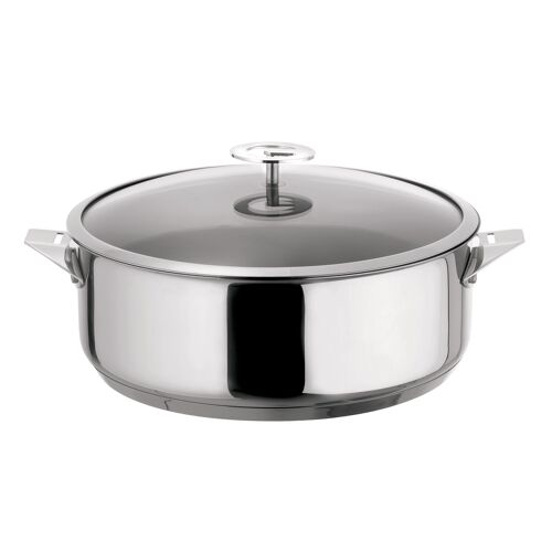 Eclipse - Sauteuse 24cm inox avec couvercle-CUISINOX