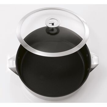 Eclipse - Sauteuse 24cm inox revêtu avec couvercle-CUISINOX 2