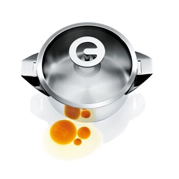 Eclipse - Sauteuse 24cm inox revêtu avec couvercle-CUISINOX 3