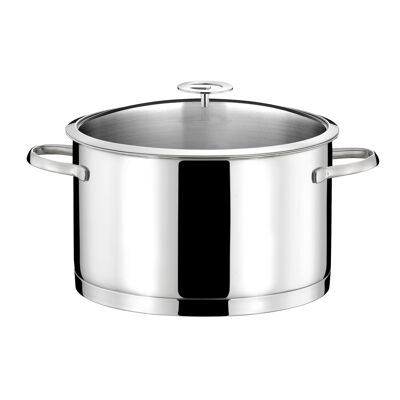 Elysée - Stainless steel casserole 24cm with universal lid-CUISINOX