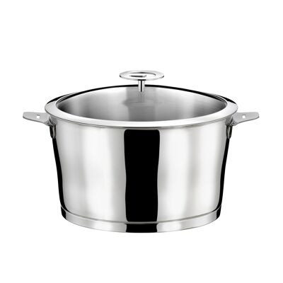 Asana - Stainless steel casserole 24cm with universal lid-CUISINOX