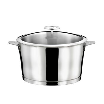 Asana - Faitout 24cm inox avec couvercle universel-CUISINOX 1