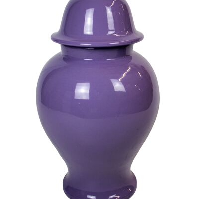 Vase temple céramique violet 40 cm