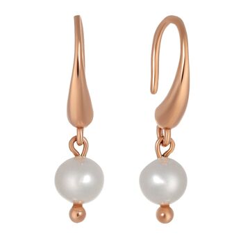 Boucles d'oreilles perle IMPRESSION Doré & Perles de culture 1