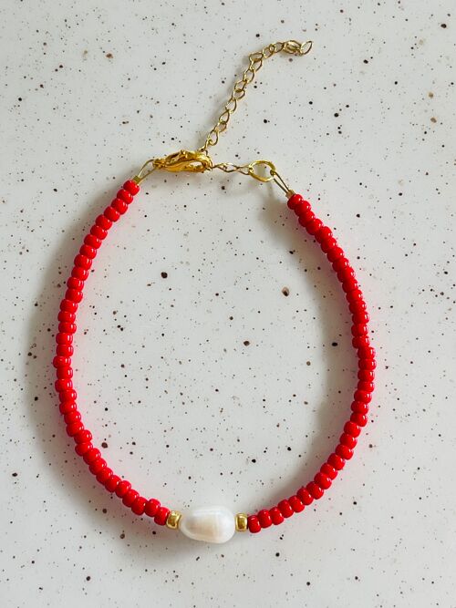 Armband Parel Rood