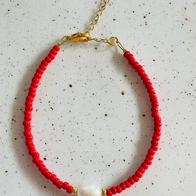 Bracciale Parel Rood