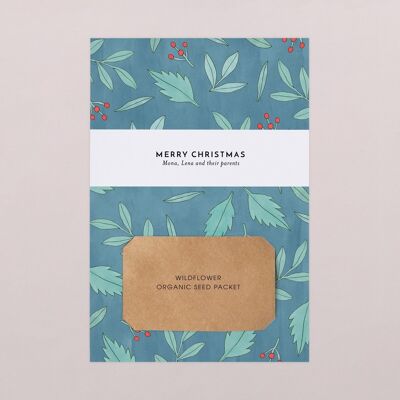 Plantable Greeting Card - Blue winter
