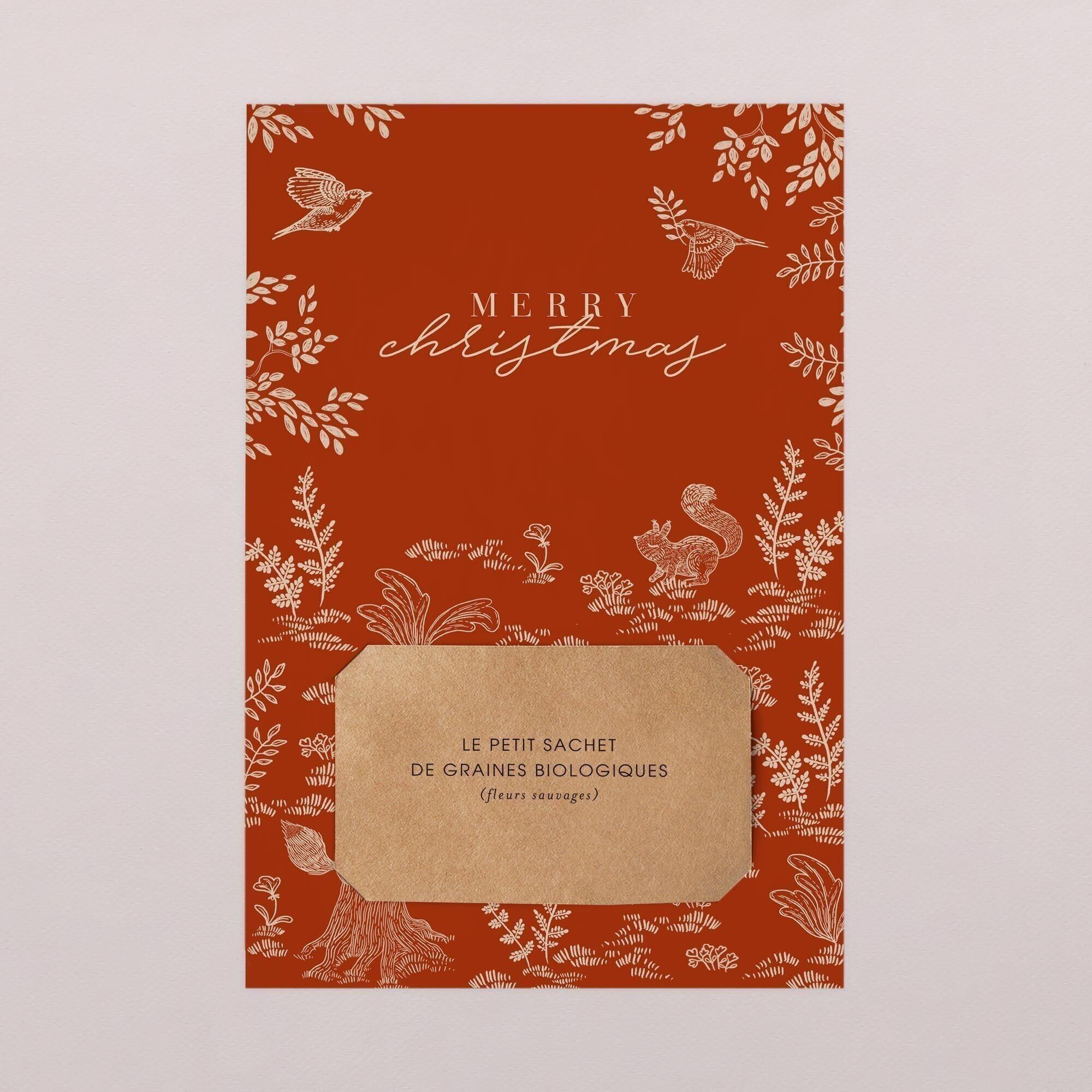 Carte de Voeux à Planter - Forêt endormie