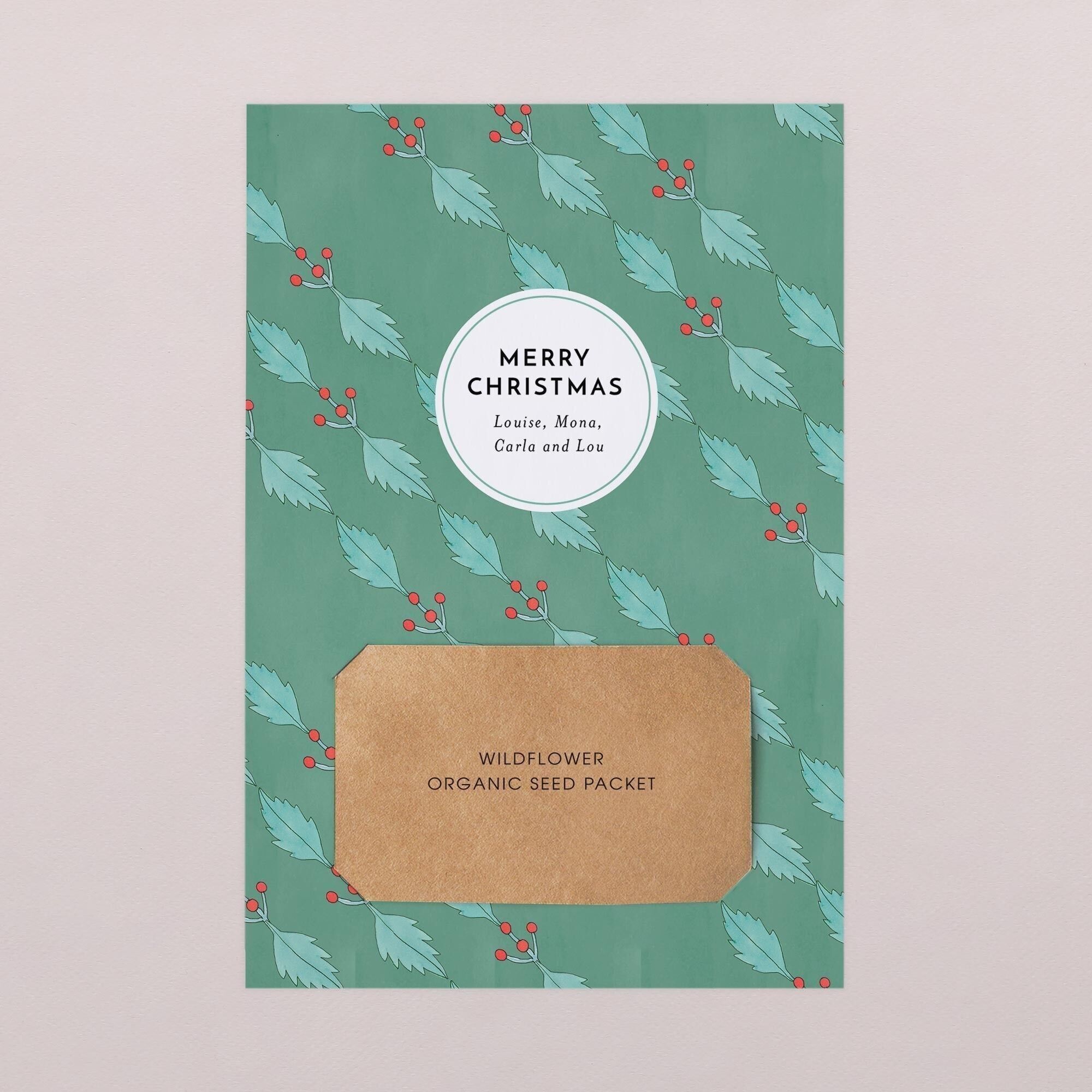 Biglietto d'auguri piantabile - Piccolo Agrifoglio