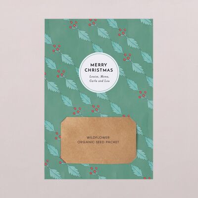 Plantable Greeting Card - Little Holly