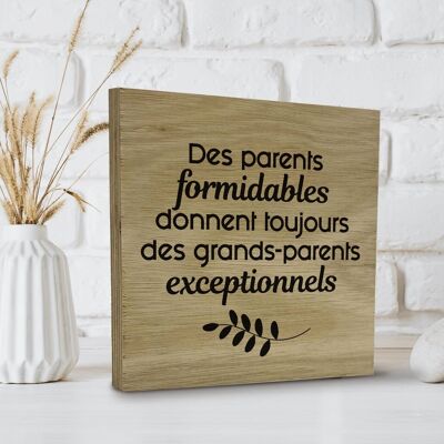 Wooden frame Great parents, exceptional grandparents