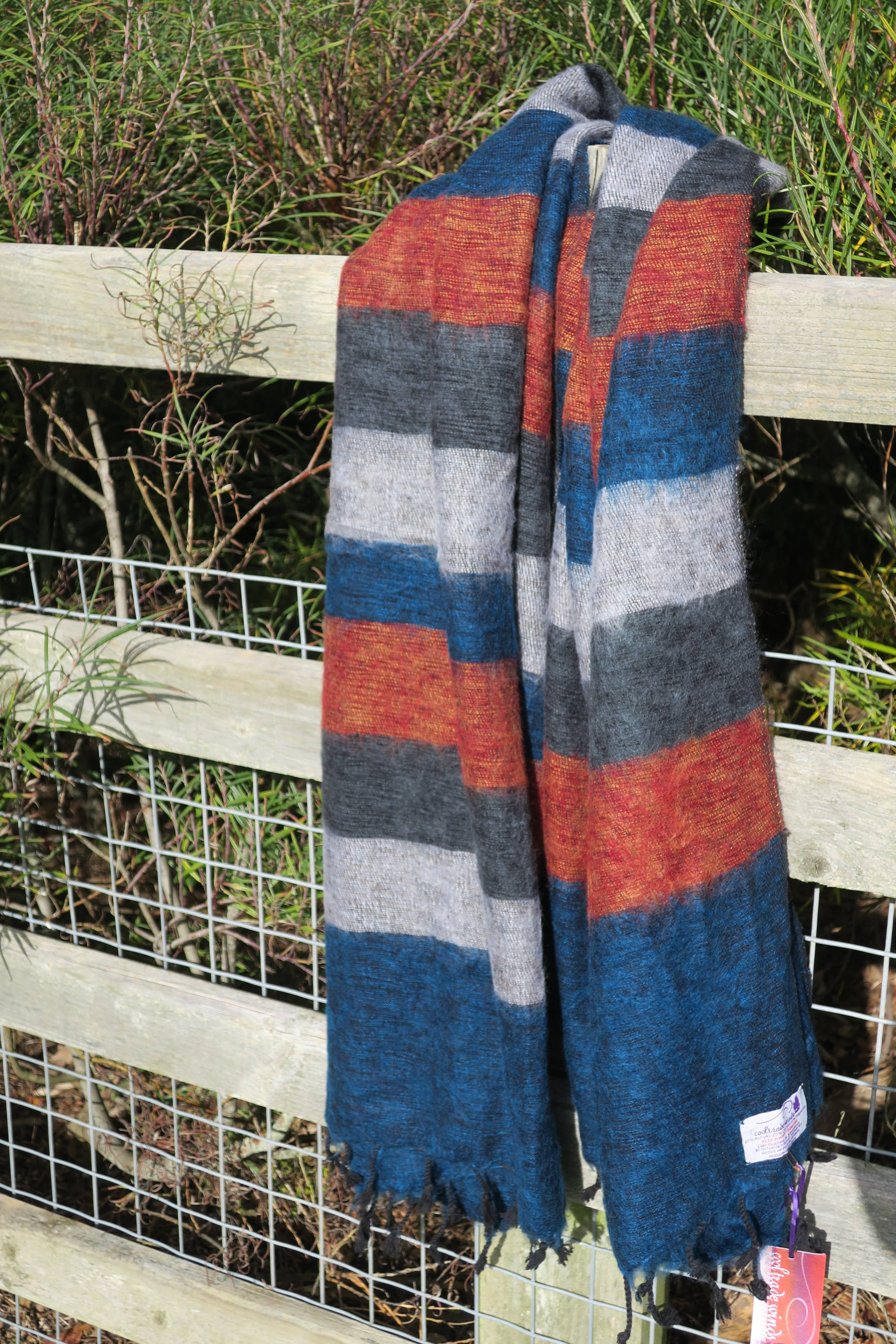 Scialli nepalesi a righe - Martin pescatore