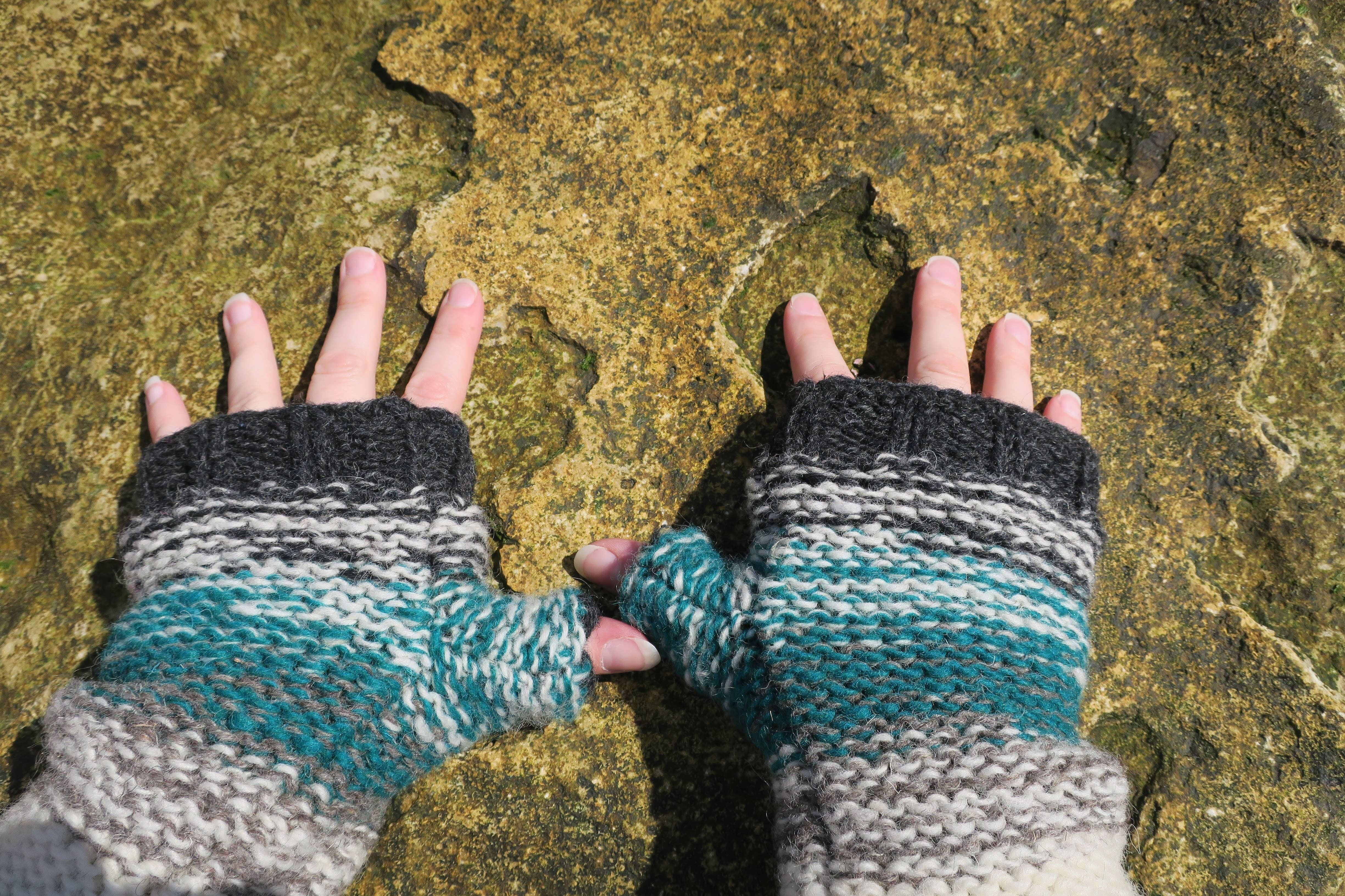 Marl Fingerless Mitts