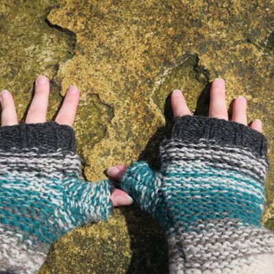 Marl Fingerless Mitts