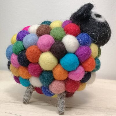 Felted PomPom Sheep