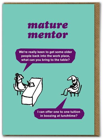 Carte drôle – Mentor mature par Modern Toss 1