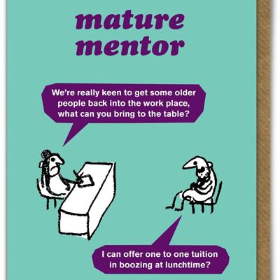 Funny Card - Mature Mentor By Modern Toss