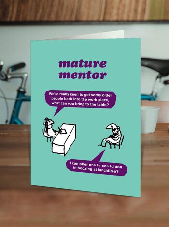 Carte drôle – Mentor mature par Modern Toss 2