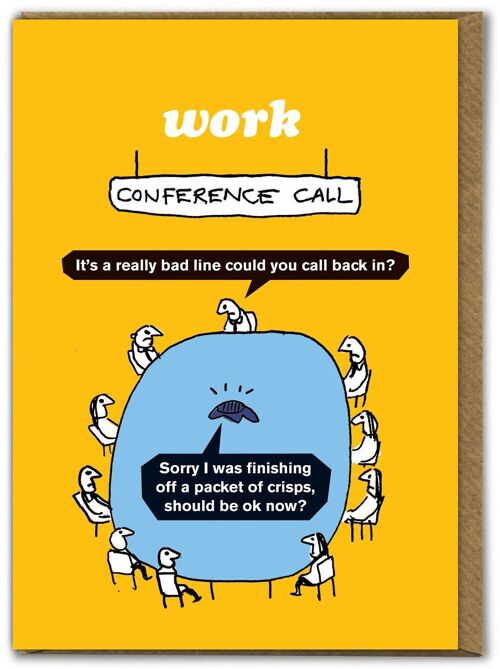 Funny Card - Conference Call By Modern Toss