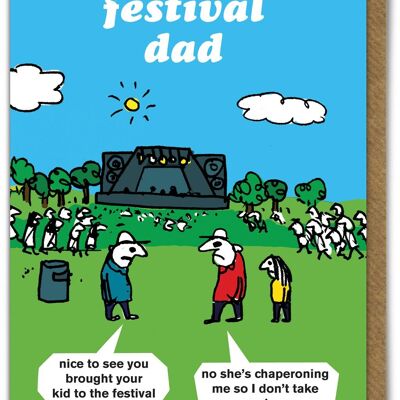 Lustige Karte – Festival Dad von Modern Toss
